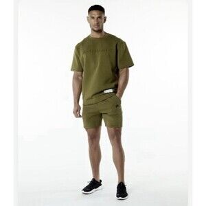 Alphalete Men's Elmts Athletic Short - Moss , Size Large